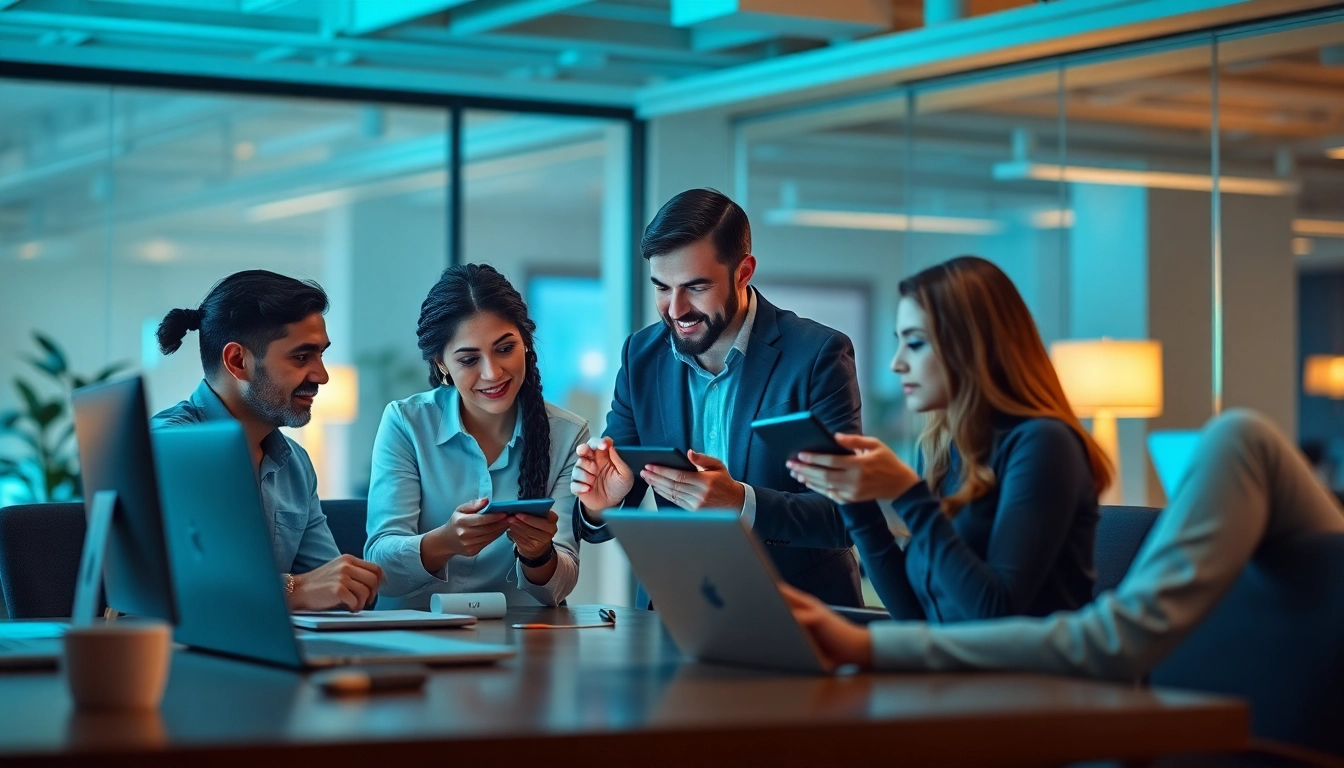 Innovative Sales AI tools enhancing collaboration and strategy in a modern workspace.