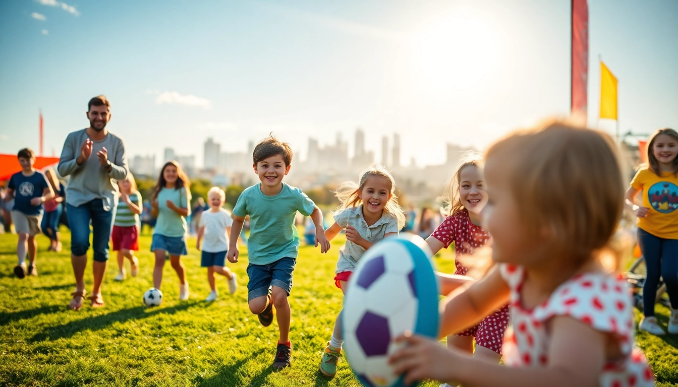 Enjoy a vibrant and engaging wildfire event in Perth, with families and children participating in outdoor activities.