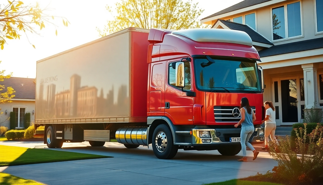 Efficient Umzug Erlangen service showcasing a truck filled with boxes ready for transport.