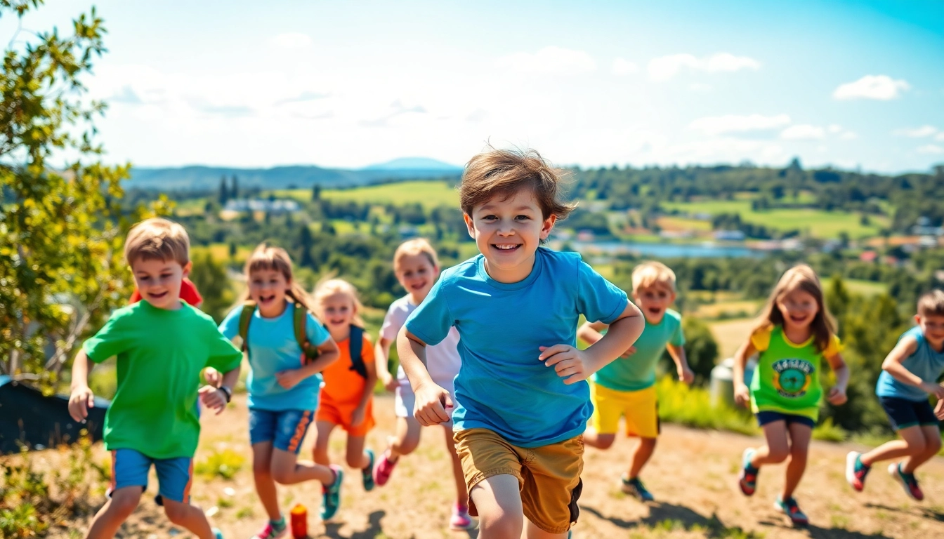 Children experiencing a thrilling wildfire event in Perth, participating in fun outdoor activities.