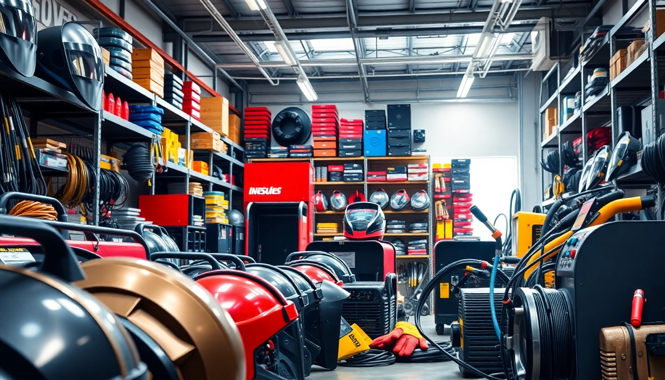 Explore high-quality welding supplies close to me in a professional industrial setting.