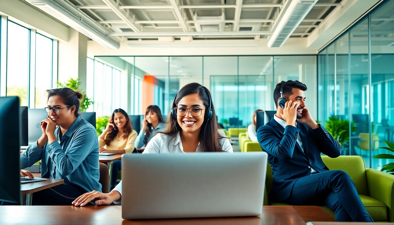Agents at a call center in Tijuana provide excellent customer service in a professional environment.