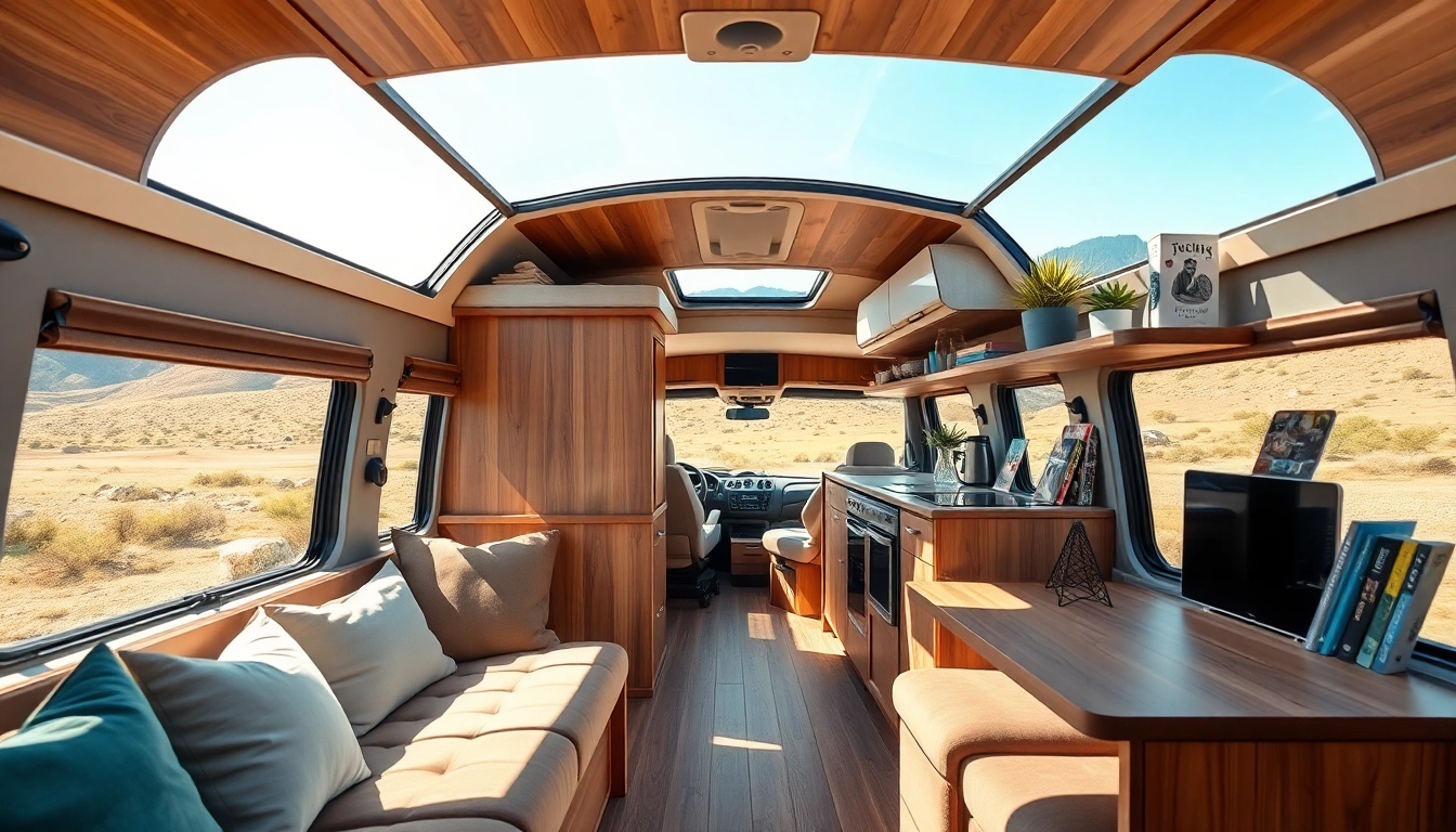 Upgrading Camper Vans with modern interior design featuring stylish and practical upgrades.