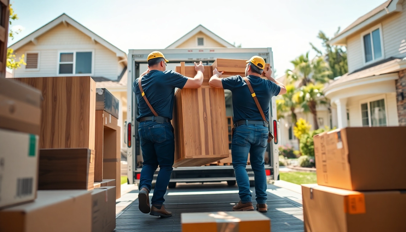 House moves executed by professional movers showing teamwork and organization.