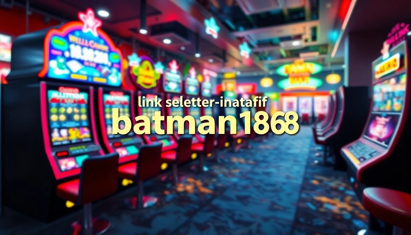 Menampilkan link alternatif batman138 dalam suasana kasino virtual yang ceria dan semarak.