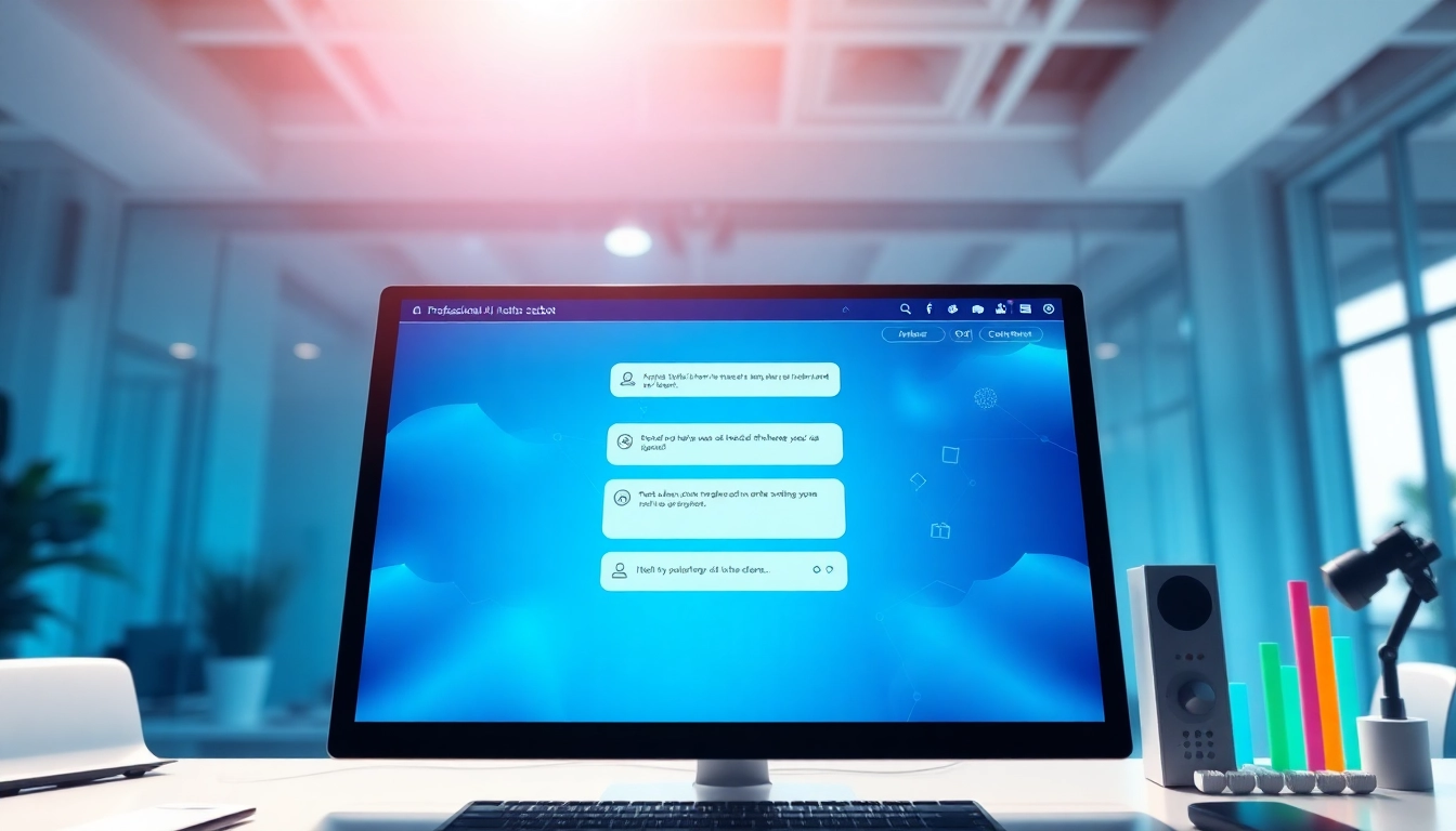 Engaging AI bot for websites showcased on a modern digital interface with user interaction.