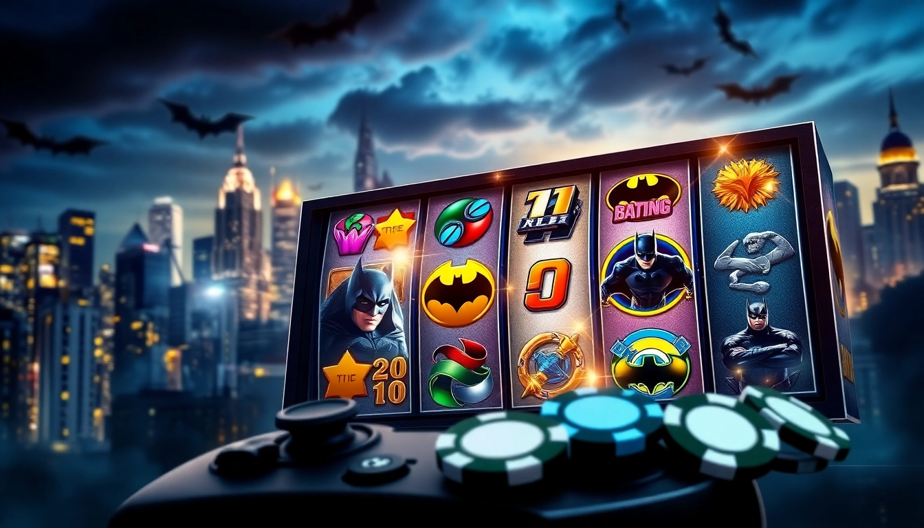 Bermain di situs slot batman138 dengan antarmuka slot bertema pahlawan super yang menarik.