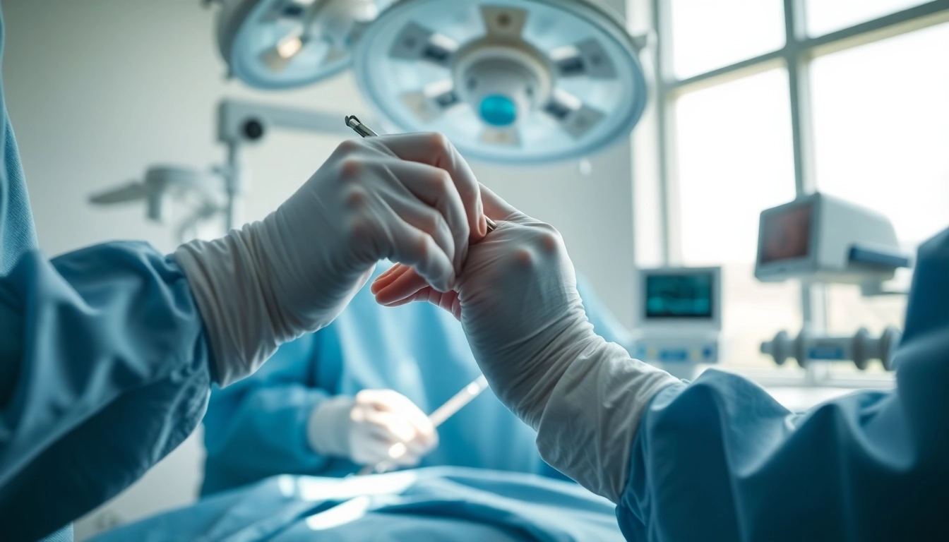 Handchirurgie Braunschweig: erfahrene Handchirurgin bei präziser Operation im modernen OP