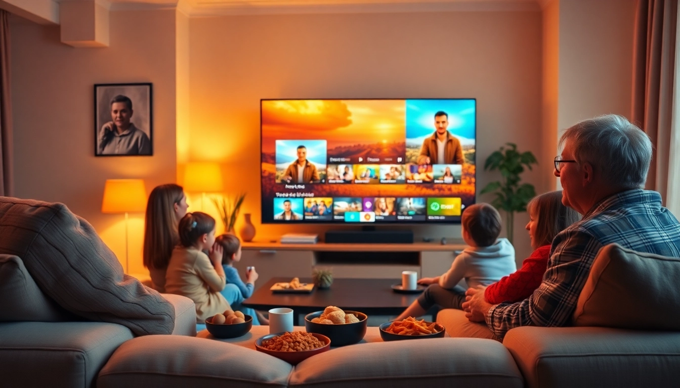 Comprar IPTV y disfrutar de experiencias de entretenimiento en familia en casa.